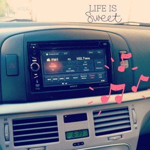 July 16. { Listening to ... (my beautiful car radio) } 